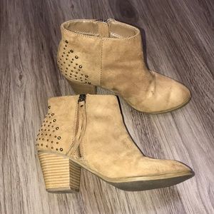 Express Studded Block Heel Western Bootie